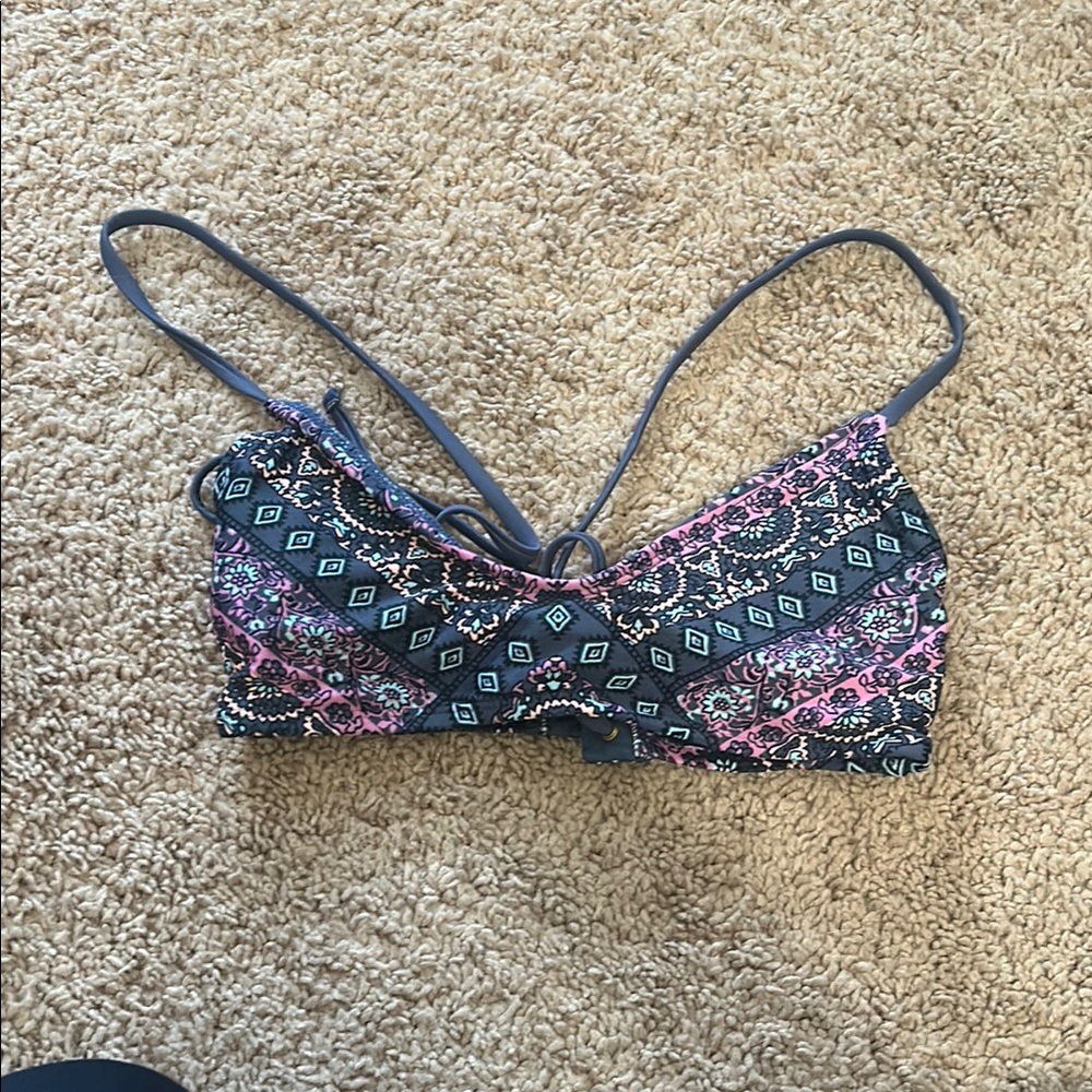 Colorful Patterned Bikini Top
